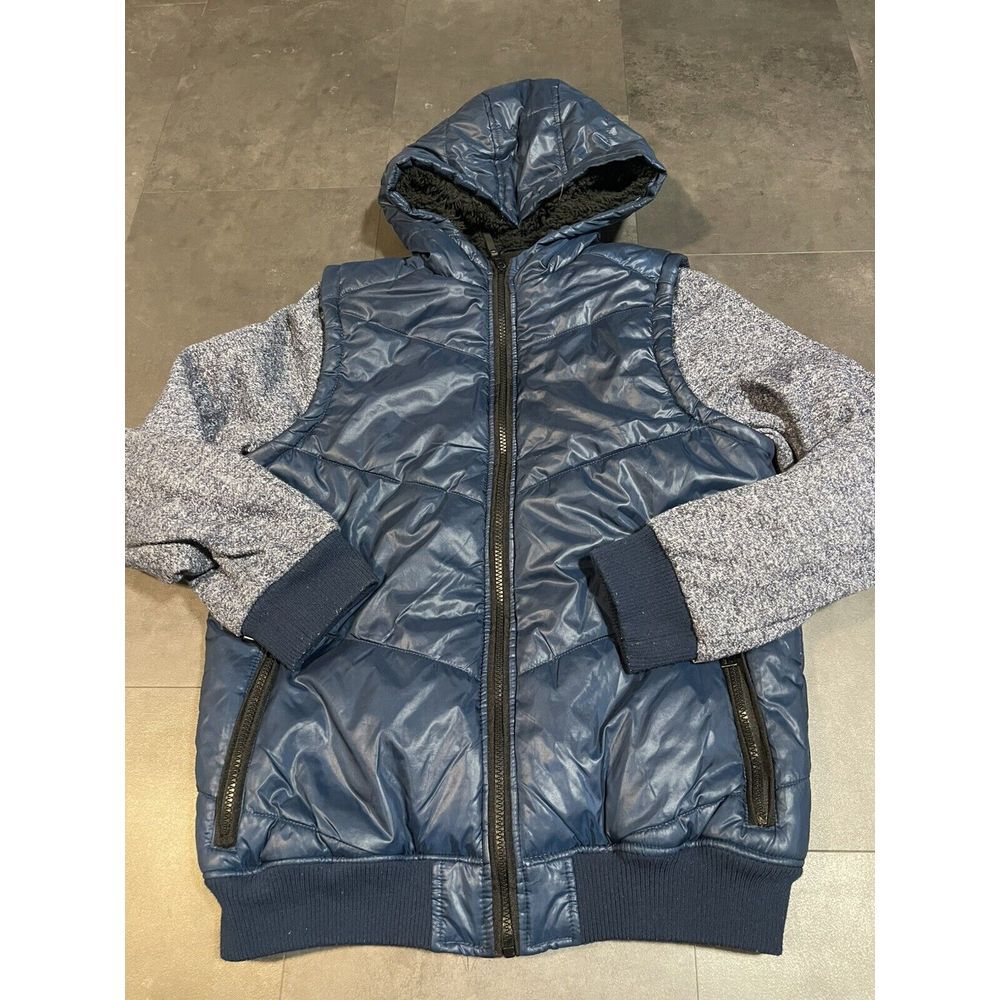 Urban Republic Boys Blue And Gray Puffer Jacket Size 18/20